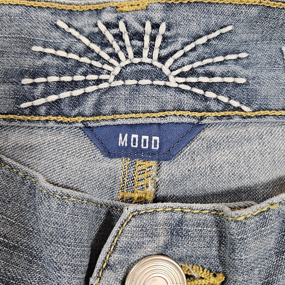 NWT Daily Blue By AG MOOD Relaxed Straight Jeans Size 24 - Picture 3 of 7